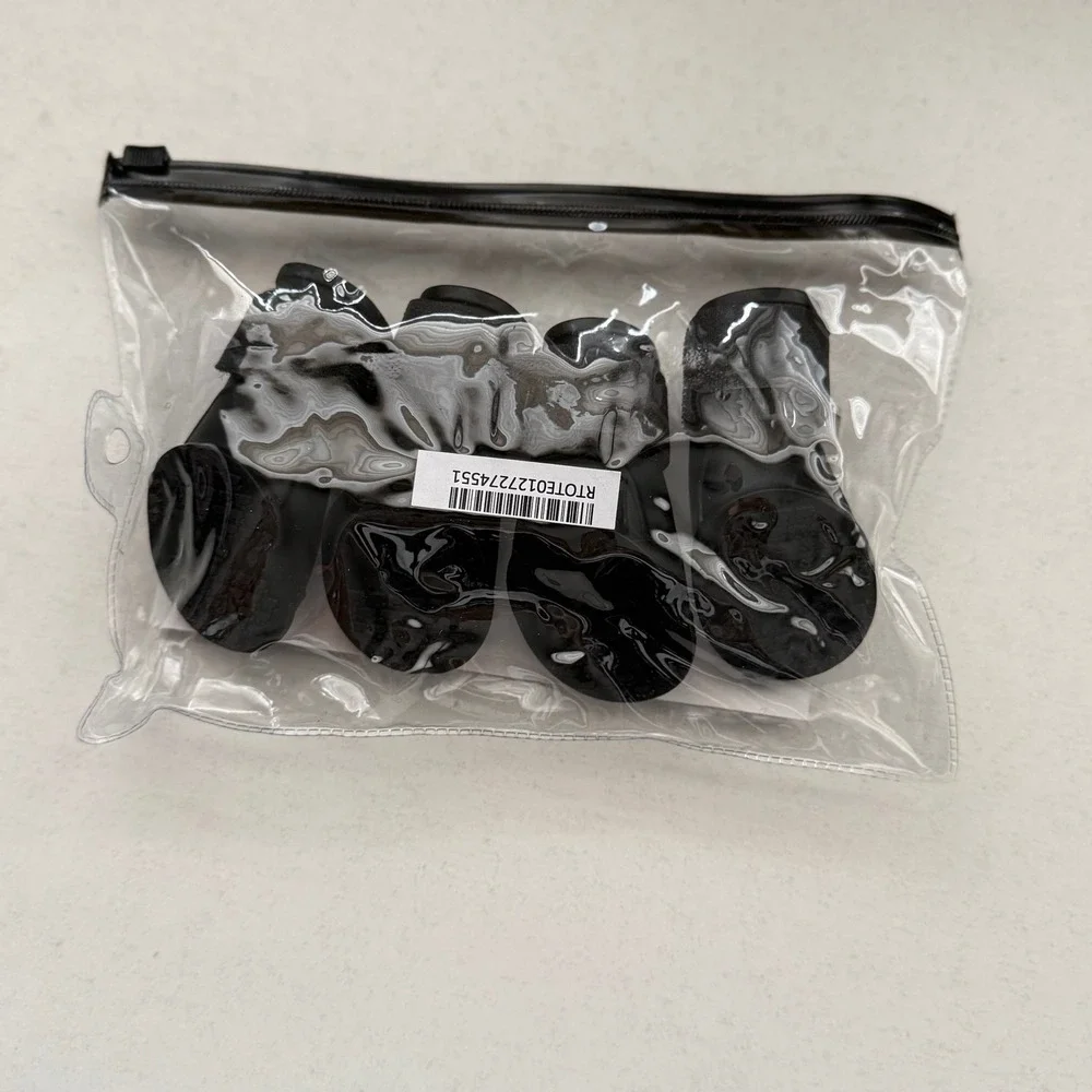 Pet Life Rubber Pet Boots Small Dog Black Size‎ M